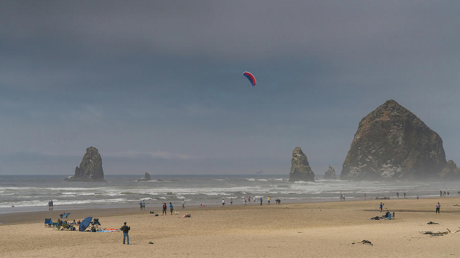 Haystack Rock Afternoon Oregon Photograph by Lawrence S Richardson Jr