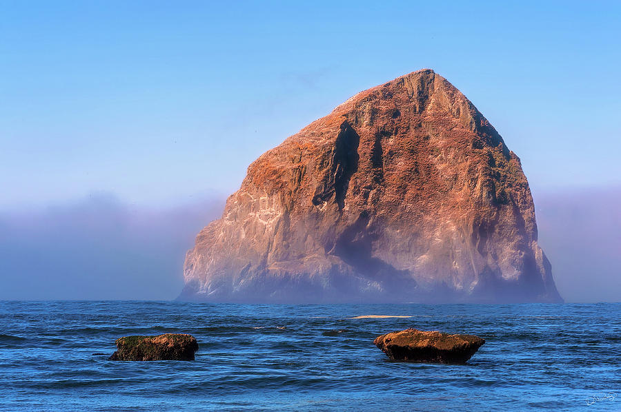 Haystack Rock Pacific City Photograph by Dee Browning