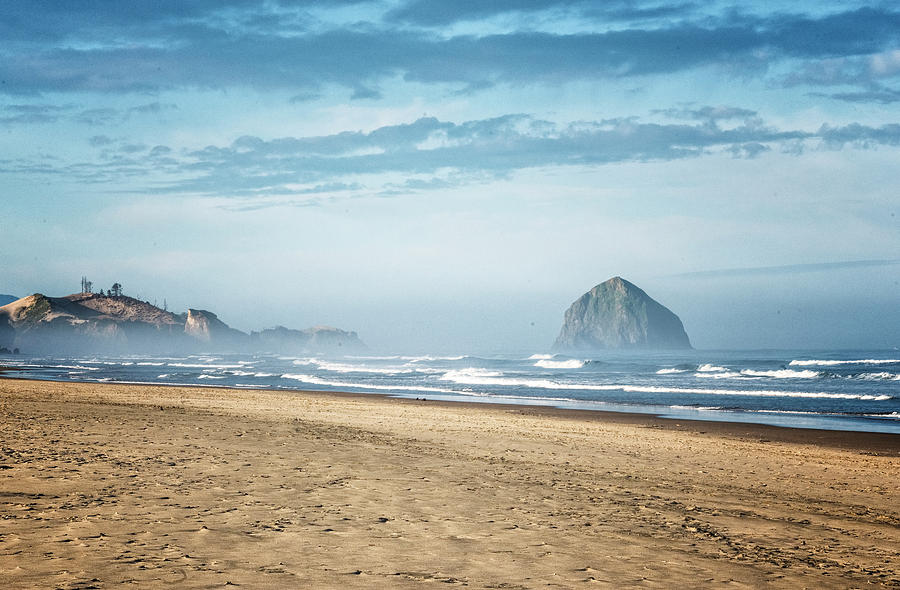 Haystack Rock Pacific City Photograph by Tom Singleton