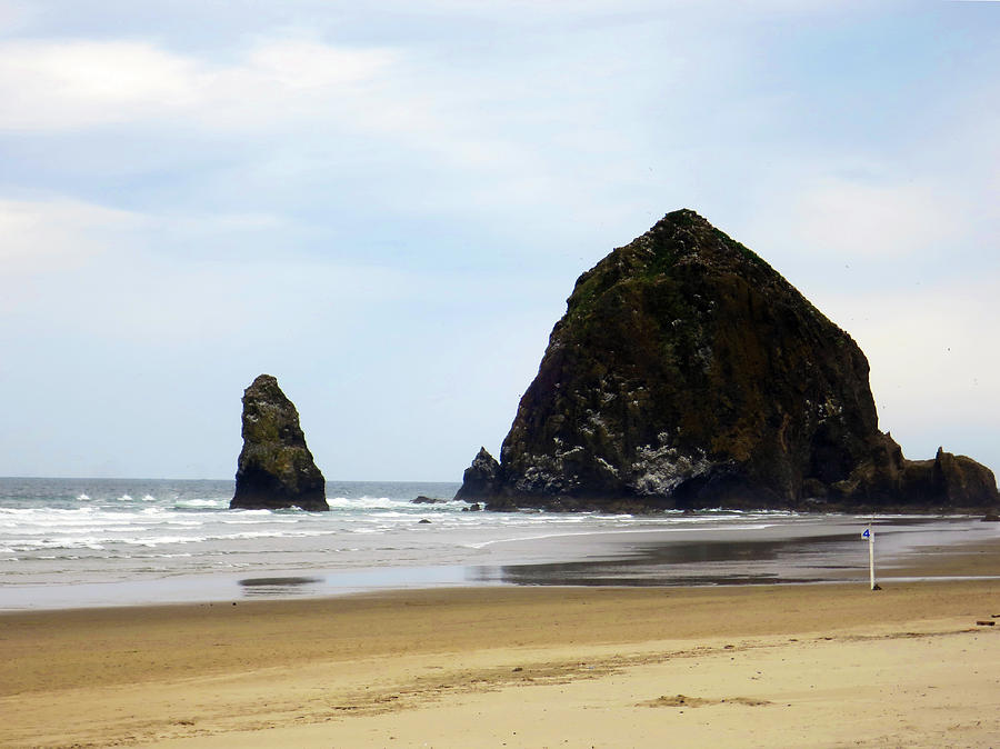Haystack Rock Photograph by Rick Locke - Out of the Corner of My Eye