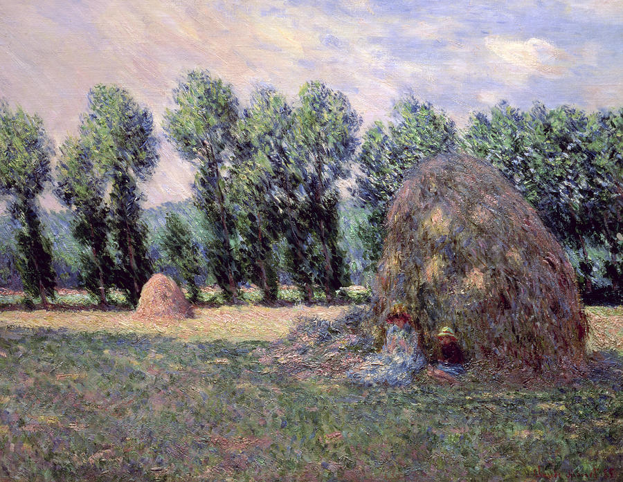 Claude Monet Painting - Haystacks by Claude Monet