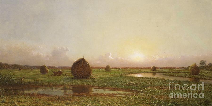 Haystacks Painting by Martin Johnson Heade - Fine Art America