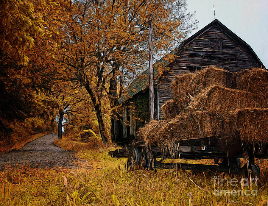 Haywagon Photograph by Tom Griffithe