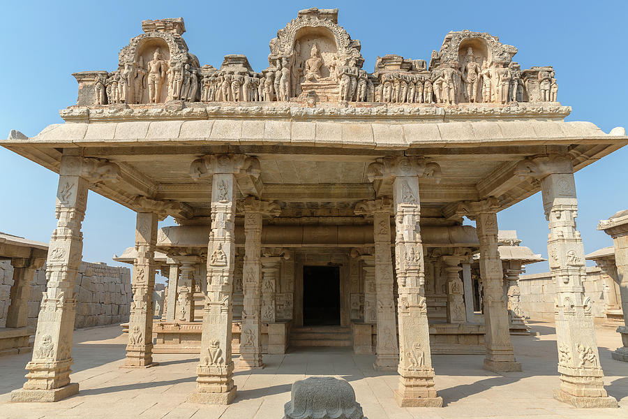 Hazara Rama Temple With Pillars Inside Hampi Karnataka India Photograph By Henning Marquardt 9013