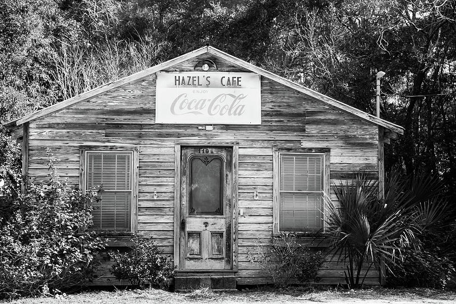 Hazels Cafe BW Photograph by Darryl Brooks