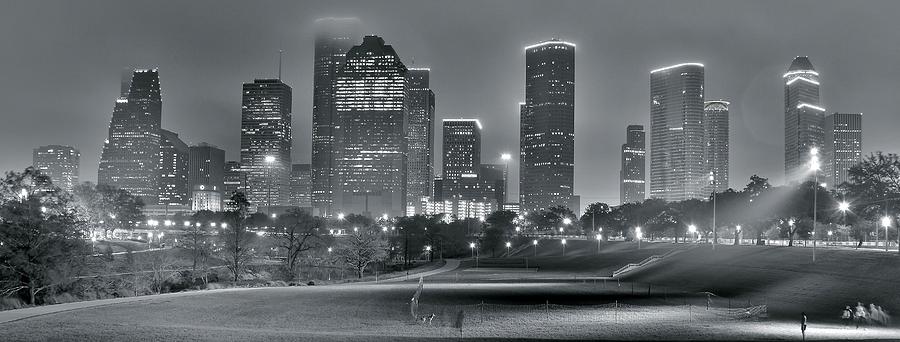 Hazy Houston Night Photograph by Frozen in Time Fine Art Photography