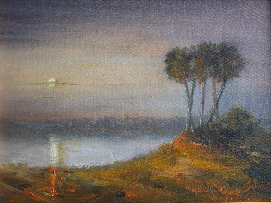 Hazy Sunrise Painting by Charles Schaefer - Fine Art America