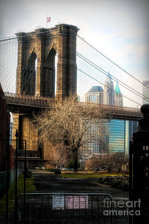 HD Brooklyn Bridge Side View  Photograph by Chuck Kuhn