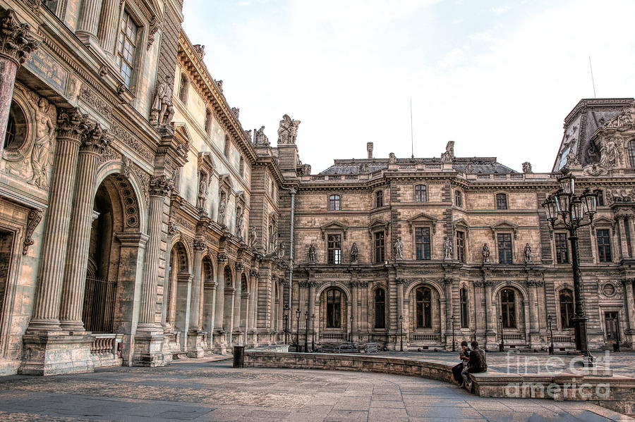 HD Exterior Architecture The Musee Louvre  Photograph by Chuck Kuhn
