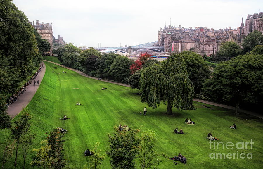 HD Sunday in Park Edinburgh Scotland  Photograph by Chuck Kuhn