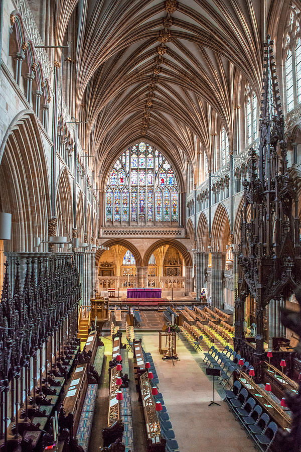 The Choir Benches in St Peters Cathedral Photograph by Maggie Mccall