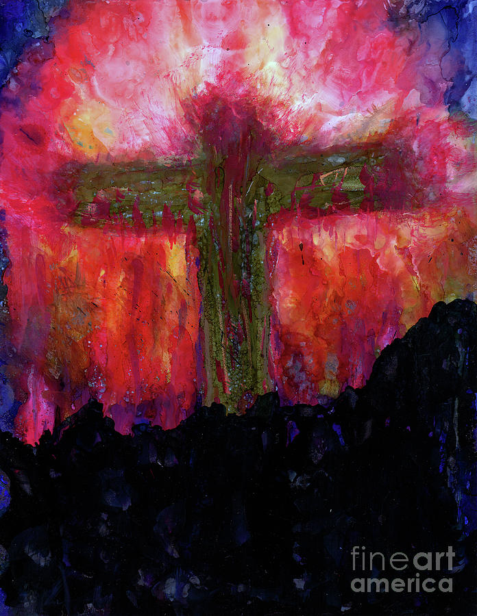 He is Risen Painting by Eunice Warfel