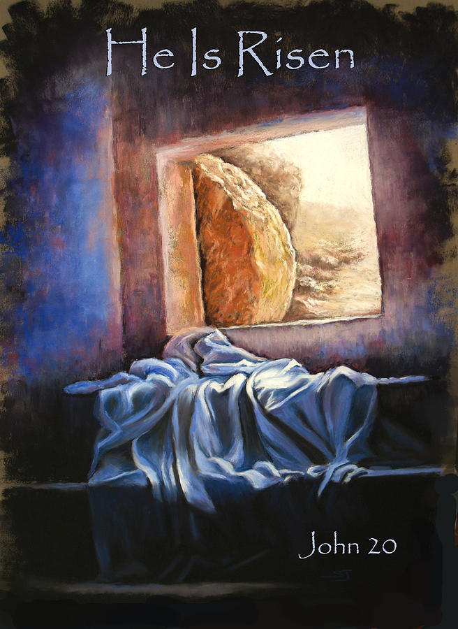 He Is Risen Pastel by Susan Jenkins
