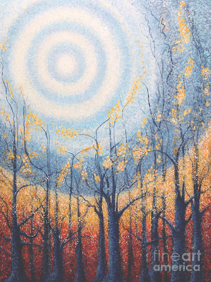 Winter Painting - He Lights the Way in the Darkness by Holly Carmichael