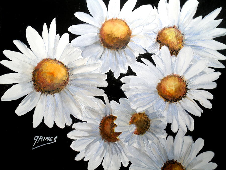 He loves me He Loves me Not Painting by Carol Grimes