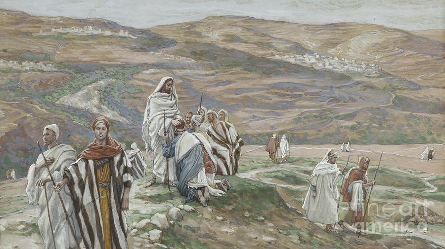 Jesus Christ Painting - He Sent them out Two by Two by Tissot by Tissot