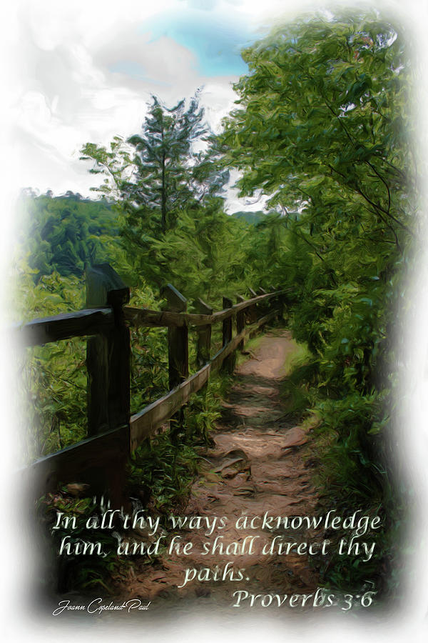 Inspirational Photograph - He Shall Direct Thy Paths by Joann Copeland-Paul