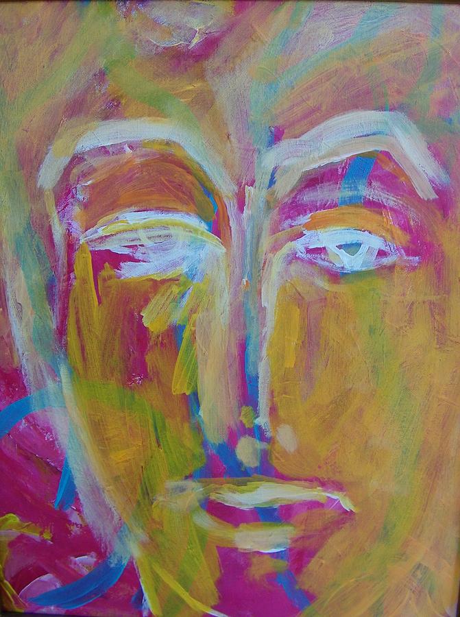 Abstract Painting - He the Man by Judith Redman