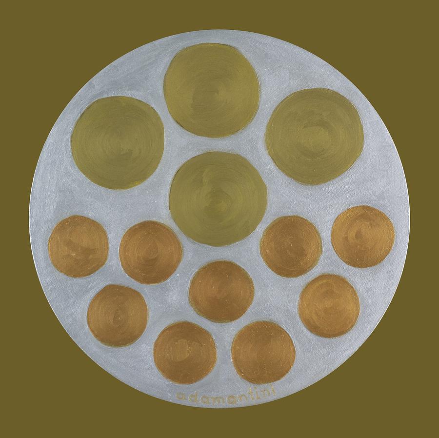 Metal Painting - He Tu Metal Round by Adamantini Feng shui Metal Painting - He Tu Metal Round by Adamantini Feng shui