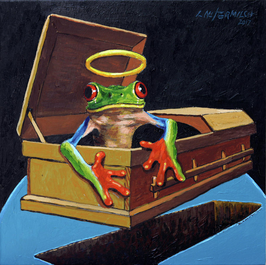 He Was A Very Good Frog Painting by John Lautermilch