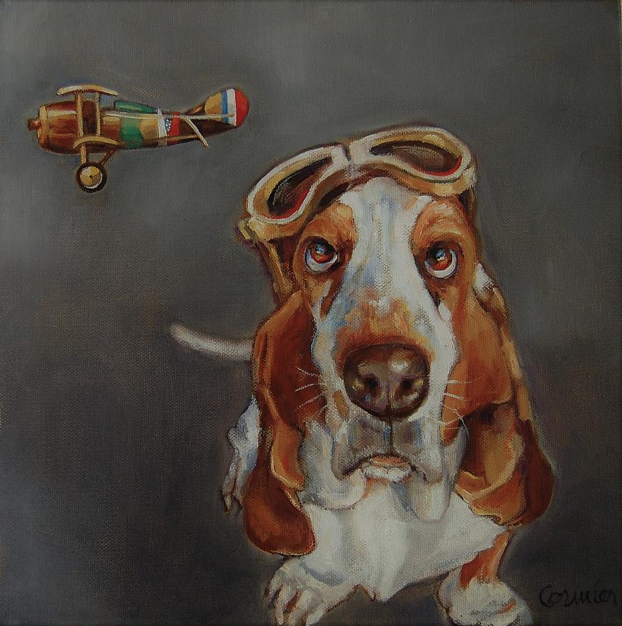 He Wondered Who Was Flying the Plane Painting by Jean Cormier