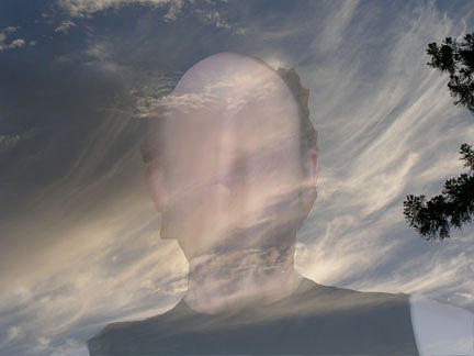 Digital Photograph - Head In clouds by Brad Wilson