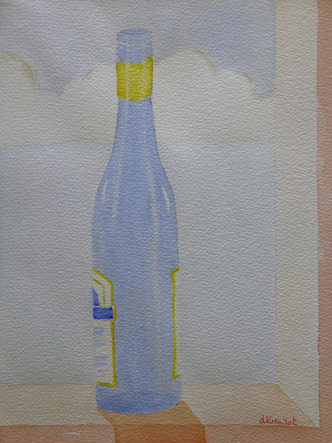 Wine Painting - Head in the Clouds by Debbie Kiewiet