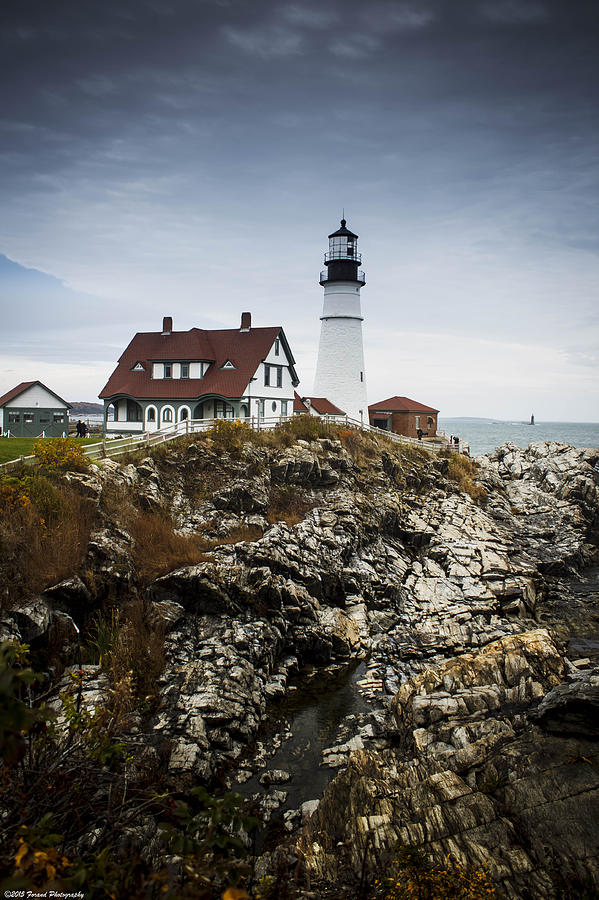 Head Light Lighthouse Portland Maine Photograph by Debra Forand