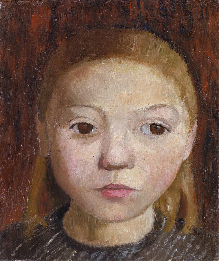 Head of a Girl Painting by Paula Modersohn-Becker | Fine Art America