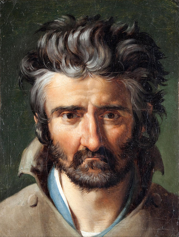 Head of a Man Painting by Merry-Joseph Blondel