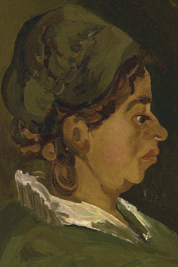 Vincent Van Gogh Painting - Head of a Peasant Woman by Vincent Van Gogh