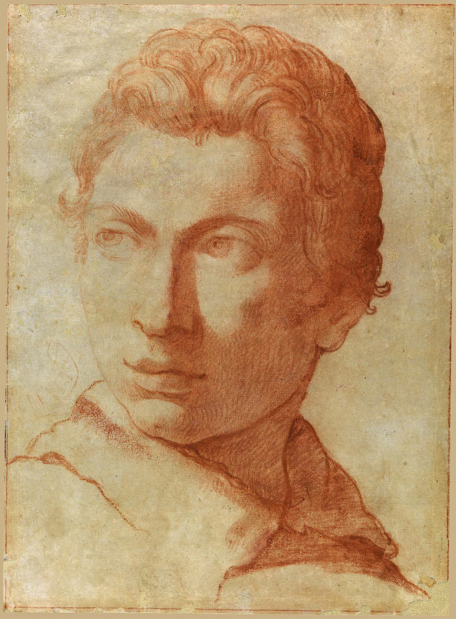 Head of a young man Drawing by Alessandro Tiarini