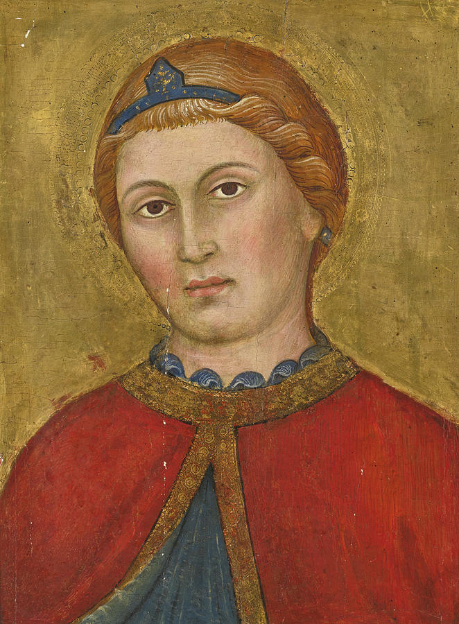 Head of an Angel Painting by Taddeo di Bartolo