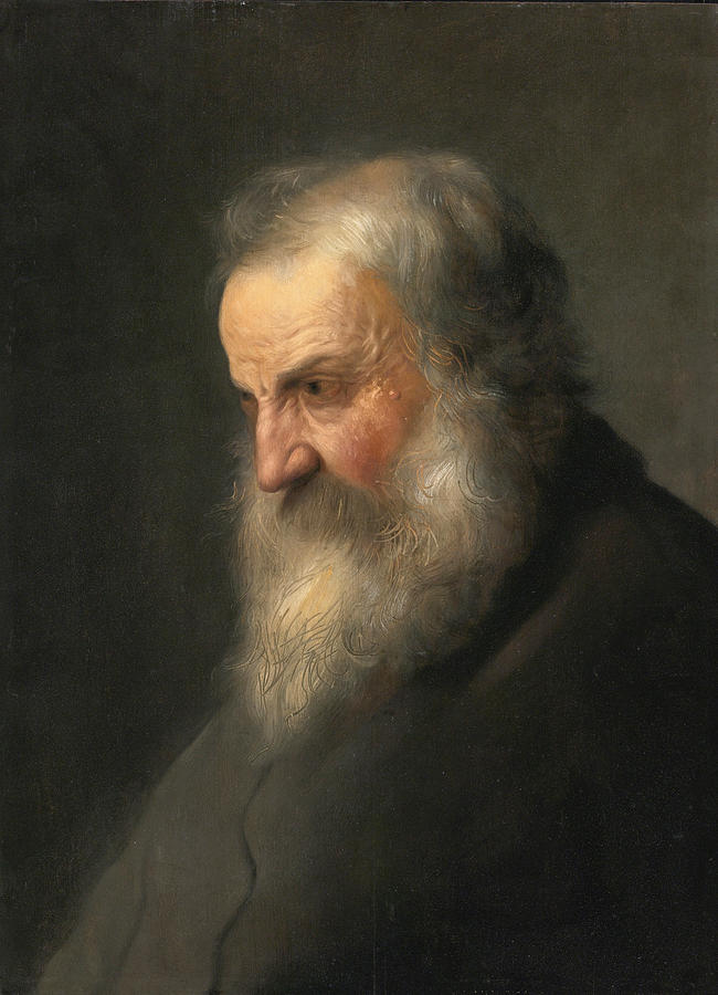 Head of an Old Man Painting by Attributed to Jan Lievens