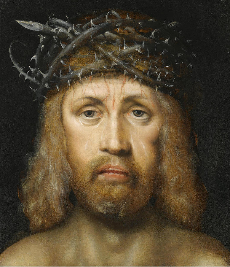 Head of Christ as the Man of Sorrows Painting by German School