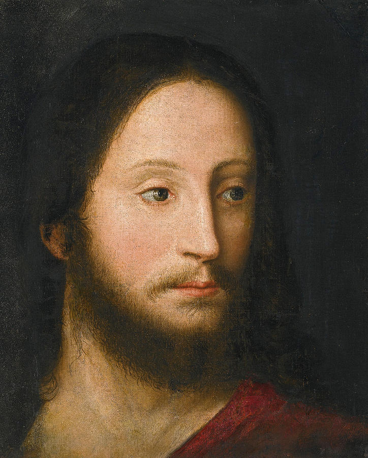 Head of Christ Painting by Follower of Titian