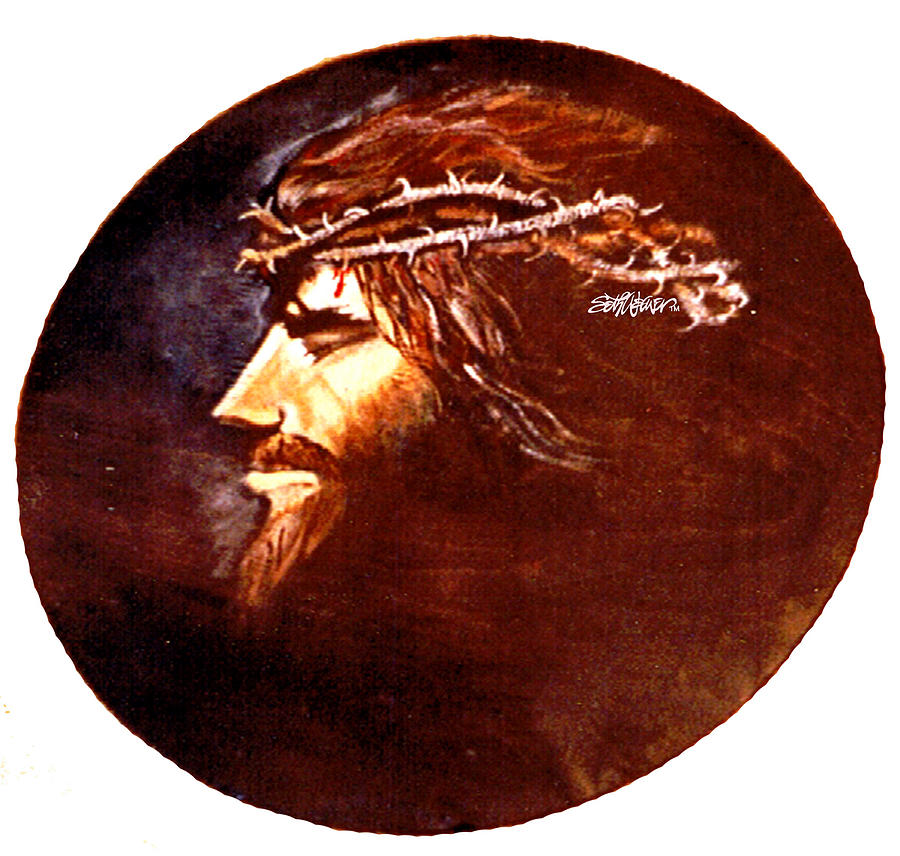 Head of Christ Painting by Seth Weaver