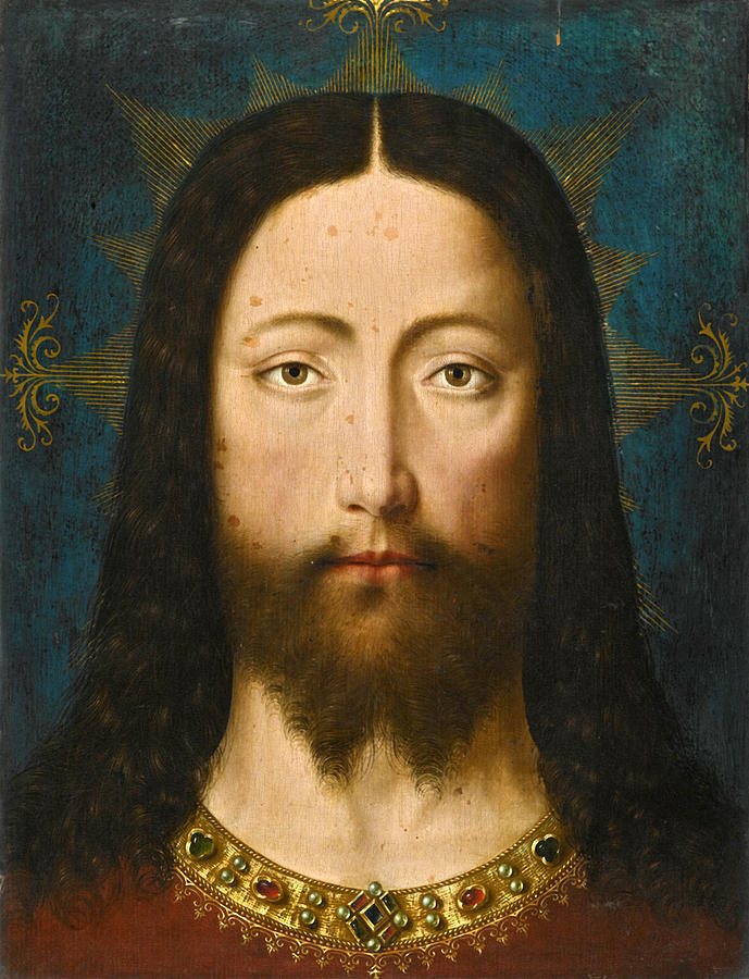 Head of Christ Painting by The Master of the Legend of Saint Ursula