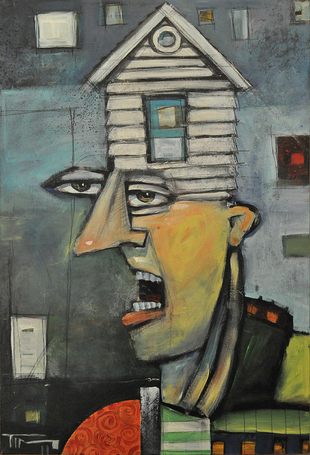 Abstract Painting - Head of the House by Tim Nyberg