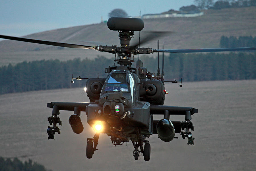 Head on AH64 Apache Photograph by Ken Brannen - Pixels