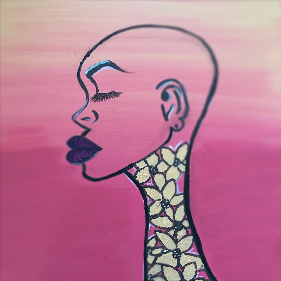 Black Women Painting - Head strong by NiKita Hill