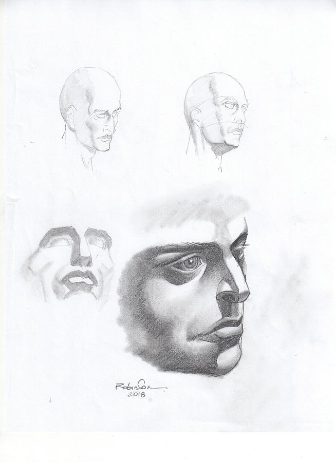 Head Studies Drawing by James Robinson - Fine Art America