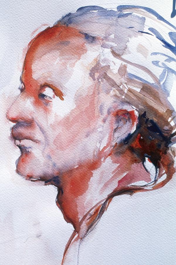Head Study 5 Painting by Barbara Pease