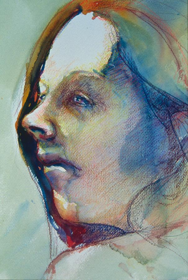 Head Study 7 Painting by Barbara Pease