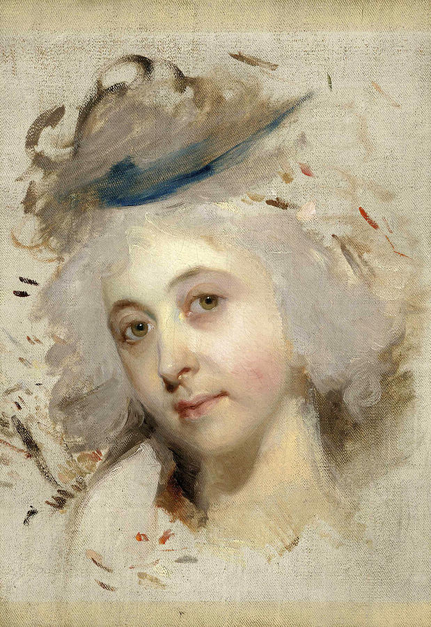 Head Study of a Lady  Painting by Thomas Lawrence