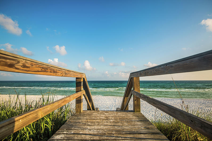 Summer Photograph - Head to the Beach - Summer Fun Awaits Near Destin Florida by Southern Plains Photography