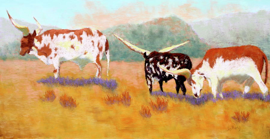 Headed for the Barn Painting by Nancy Jolley
