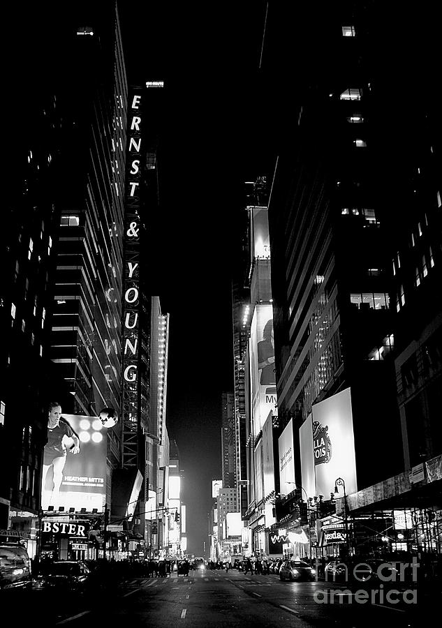 Headed toward Times Square Photograph by Lilliana Mendez