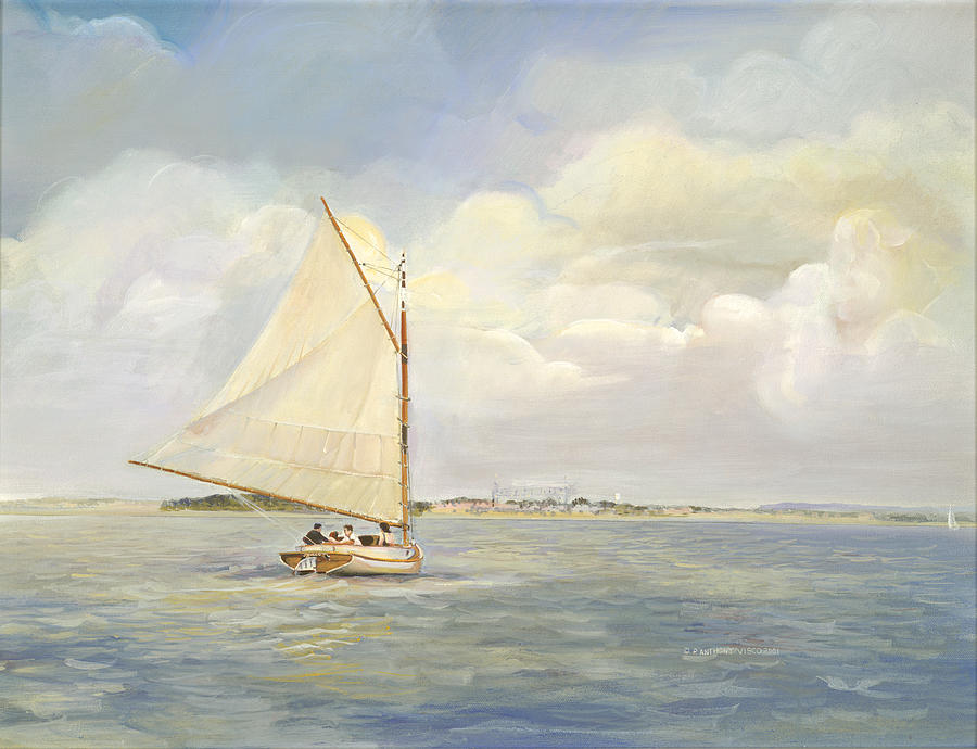 Seascapes Painting - Heading East by P Anthony Visco