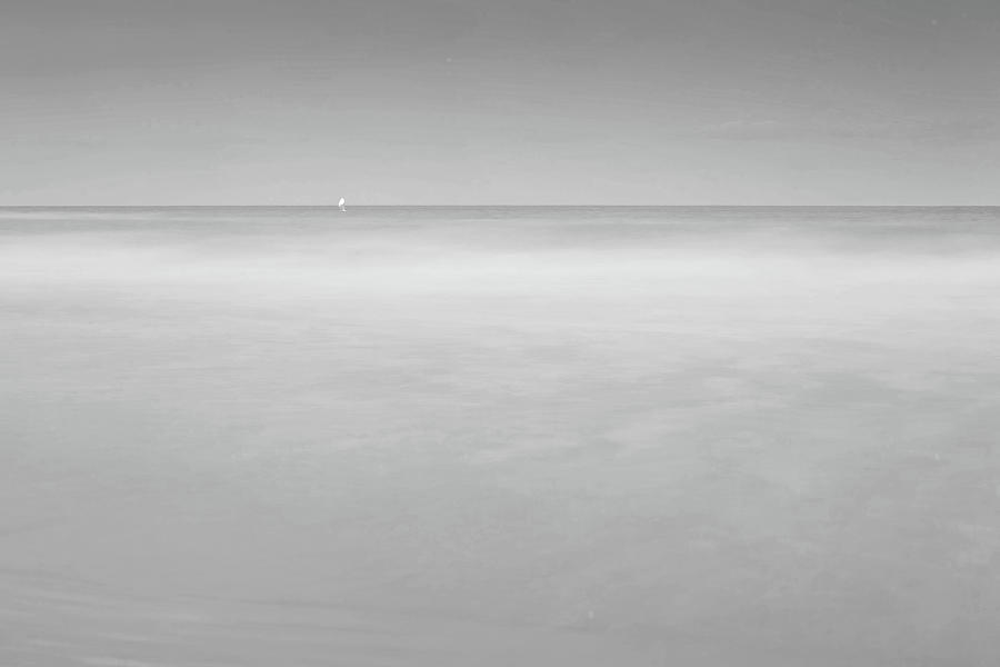Black And White Photograph - Heading For The Horizon by Az Jackson